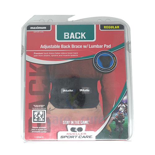 Mueller 255 lumbar support back clearance brace