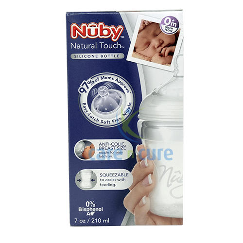 Nuby natural touch hot sale softflex silicone nurser