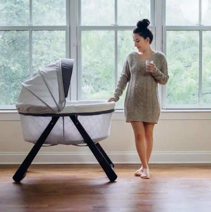 Ingenuity FoldAway Rocking Wood Bassinet Carrington