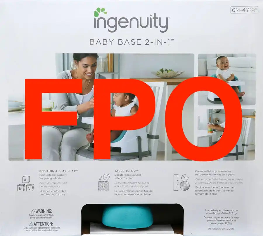 Ingenuity Baby Base 2-in-1 Seat (Peacock Blue)