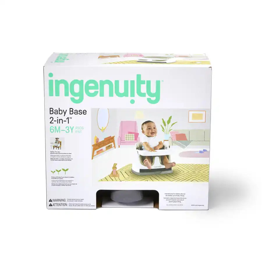 Ingenuity Baby Base 2-in-1 Seat (Slate)