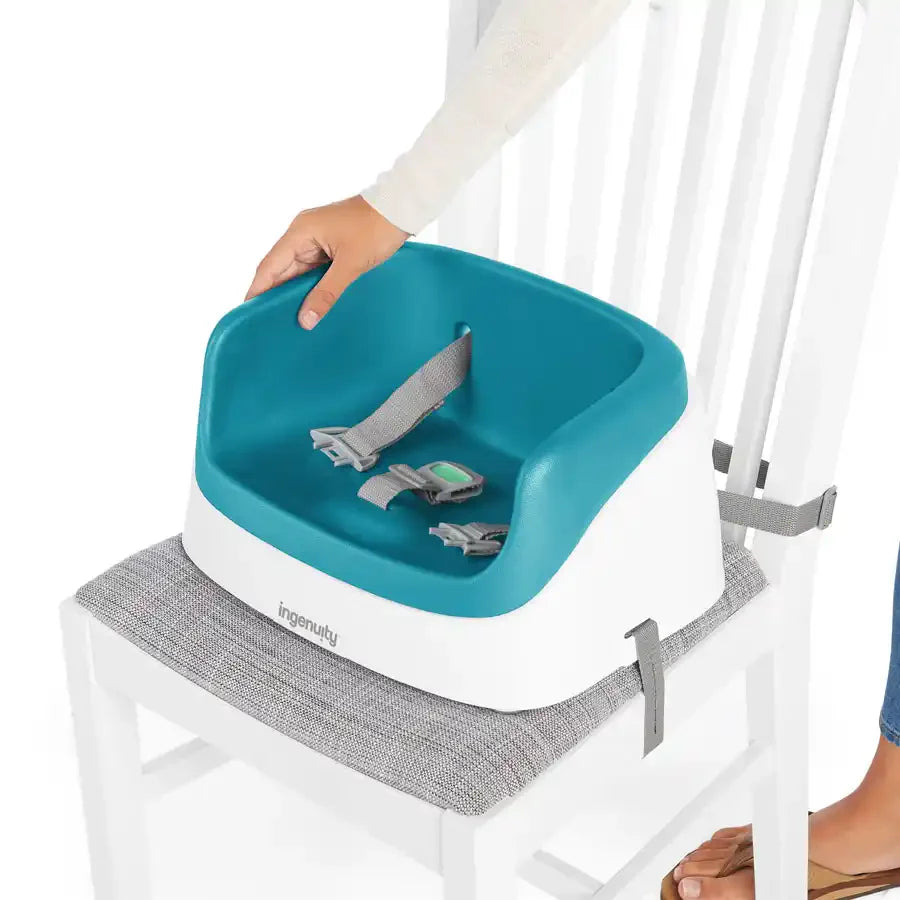 Ingenuity SmartClean Toddler Booster (Peacock Blue)