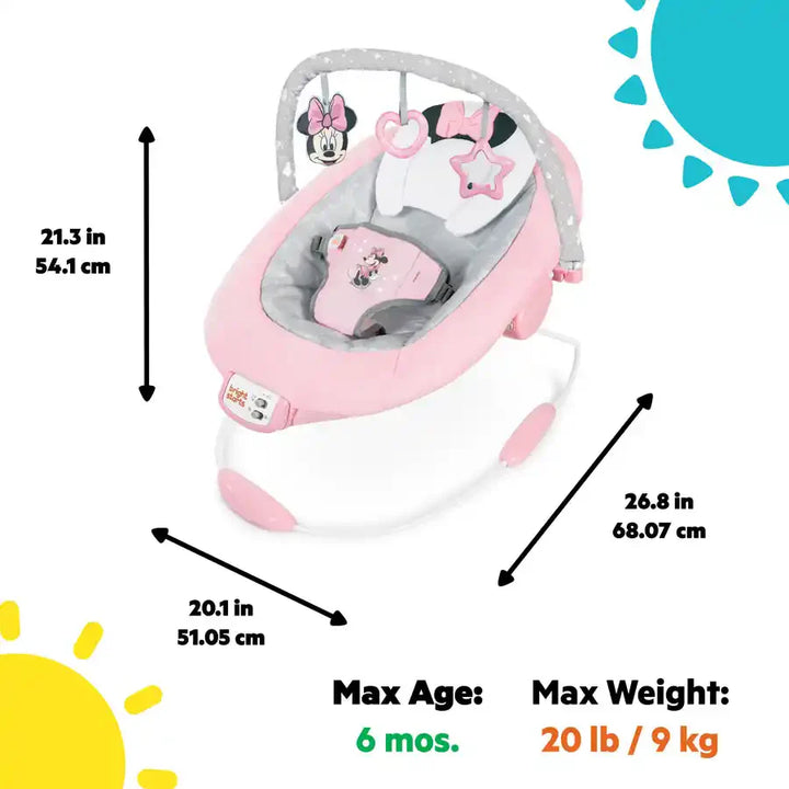 Bright Starts Minnie Mouse Rosy Skies Comfy Bouncer