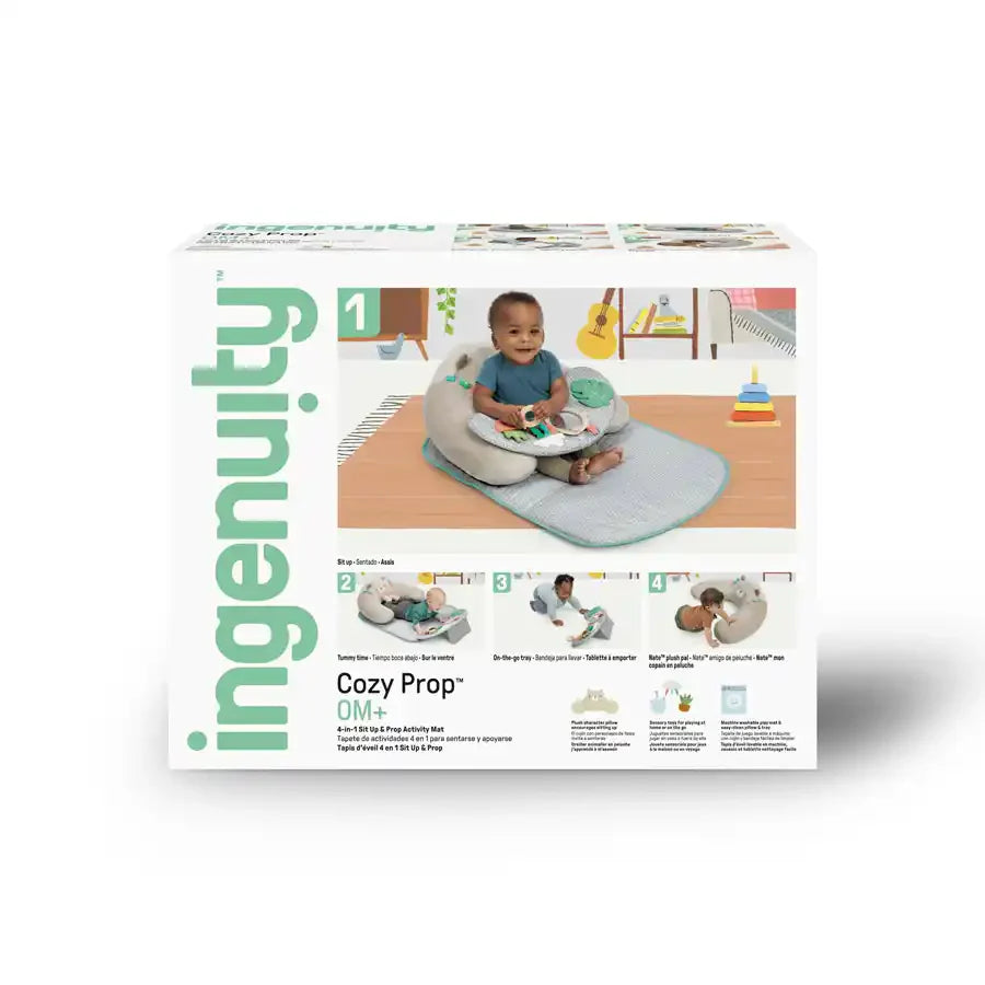 Ingenuity Cozy Prop 4-in-1 Sit Up & Activity Mat