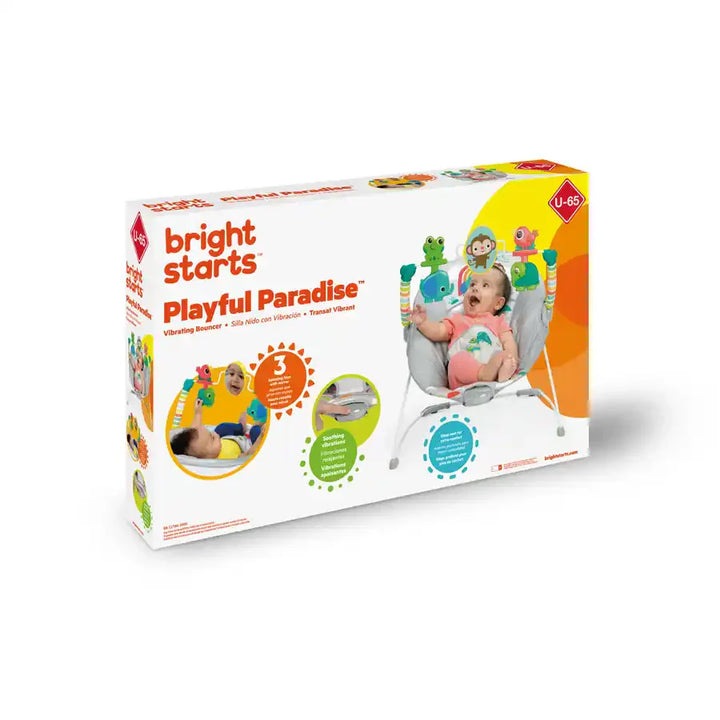 Bright Starts Playful Paradise Vibrating Bouncer