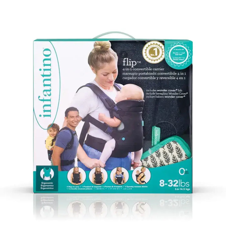 Infantino Flip Advanced 4-In-1 Convertible Carrier - Black