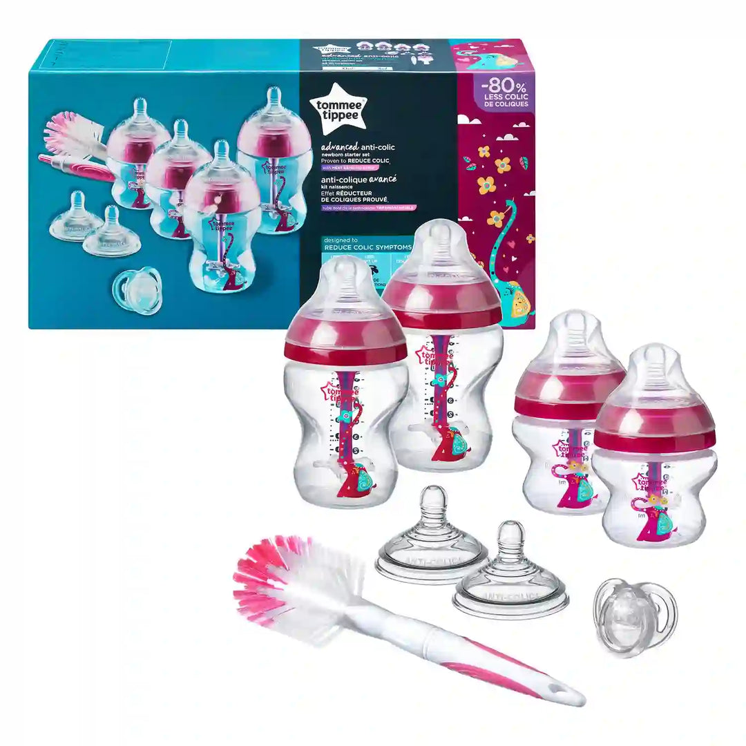 Tommee Tippee Advanced Anti-Colic Sarter Bottle Kit- Girl