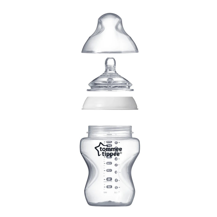 Tommee Tippee Closer To Nature Feeding Bottle, 260Ml X 6 -Boy