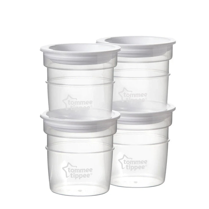 Tommee Tippee Closer To Nature Milk Storage Pots (Pack Of 4)