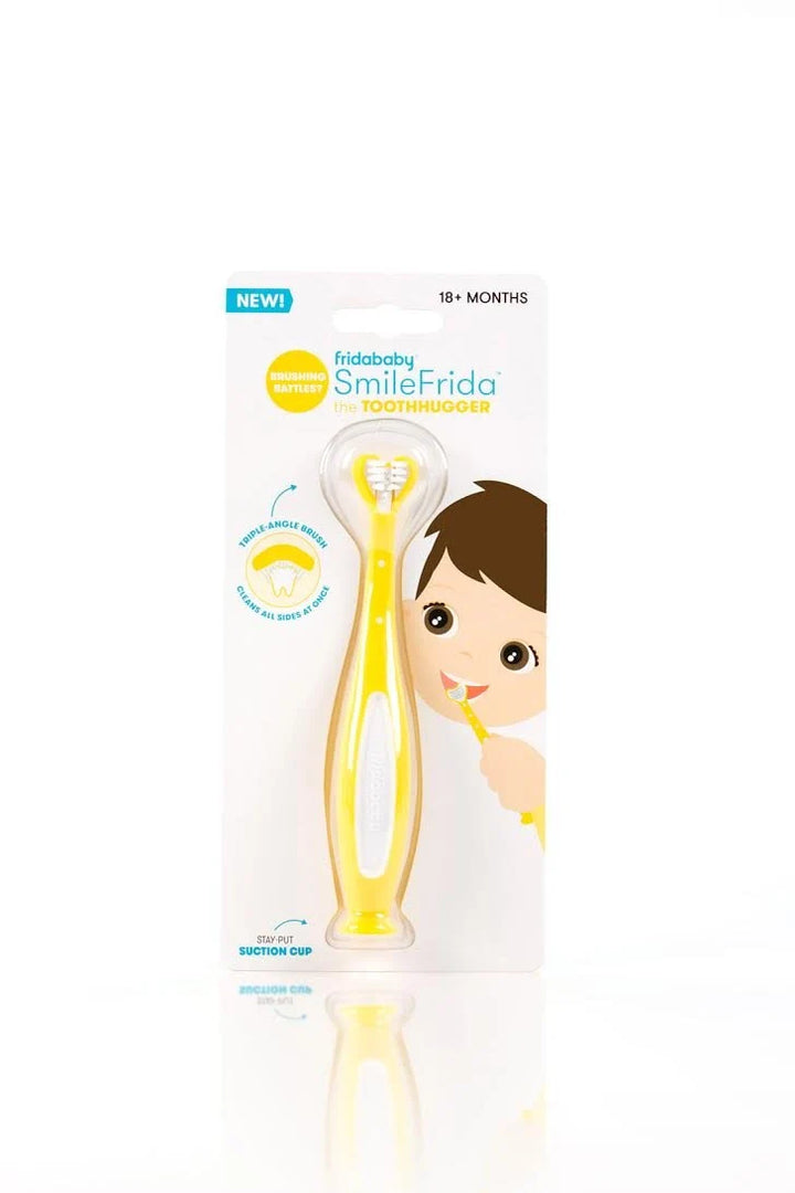 Frida Baby Triple-Angle Toothhugger Training Toothbrush For Toddler (Yellow)