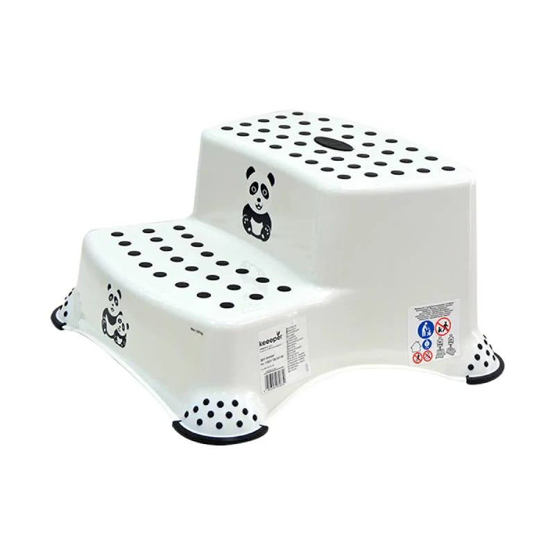 Keeeper-Double Step Stool With Anti-Slip Function- Panda