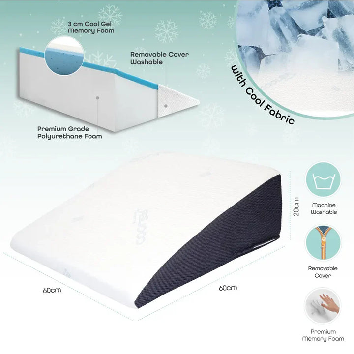 Moon Cool Gel Wedge Pillow