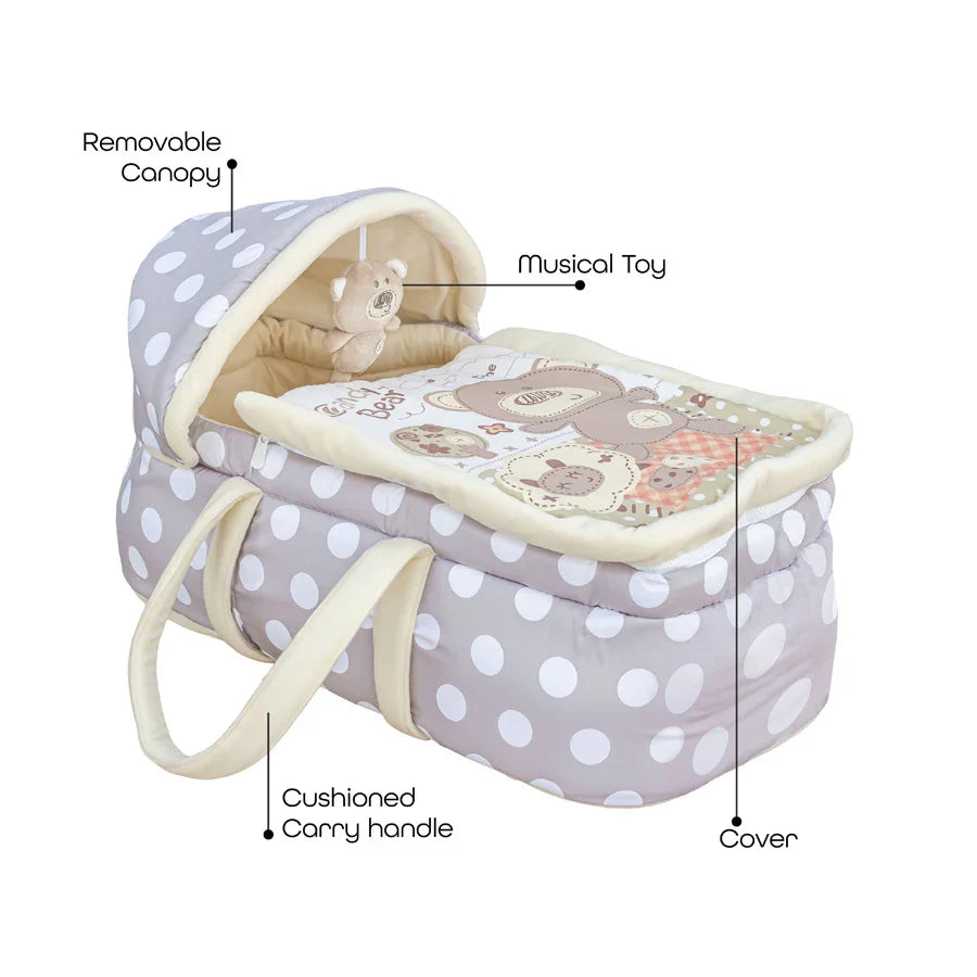 Moon - Moses Basket, Travel Carrycot - Grey