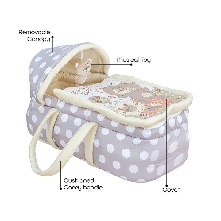 Moon - Moses Basket, Travel Carrycot - Grey