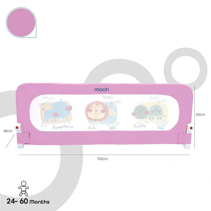 Moon - Sequr-Baby/Child Safety Bed Rail - Pink