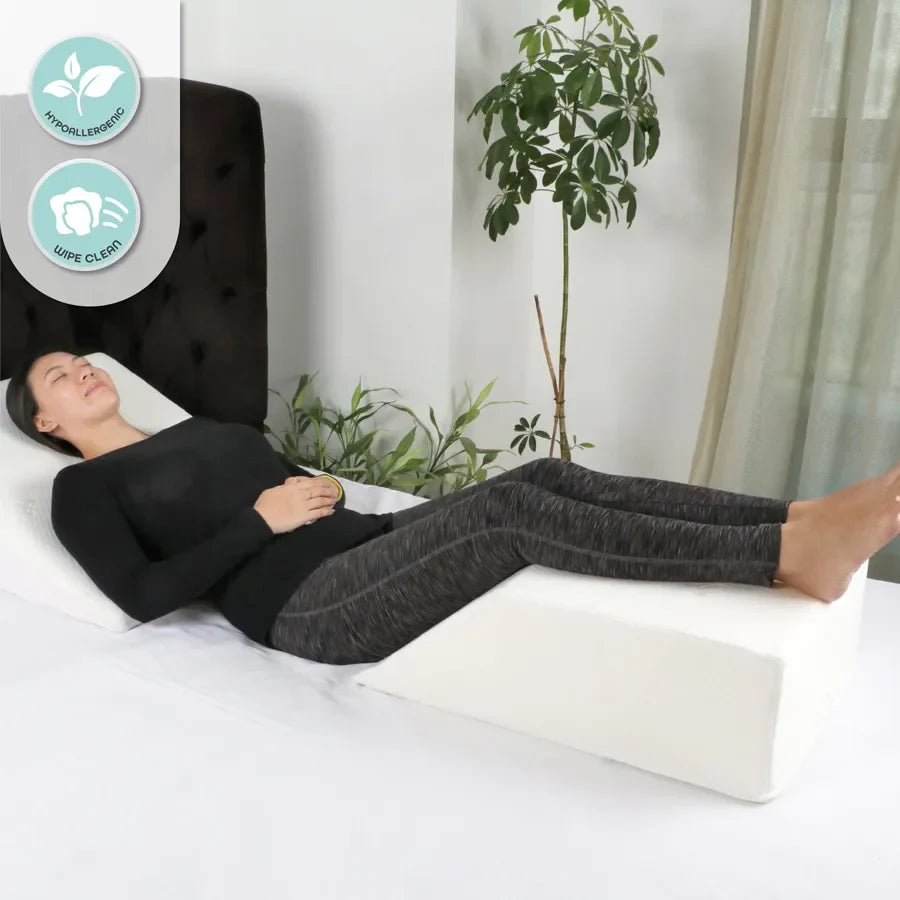 Moon Leg Elevation Pillow - White