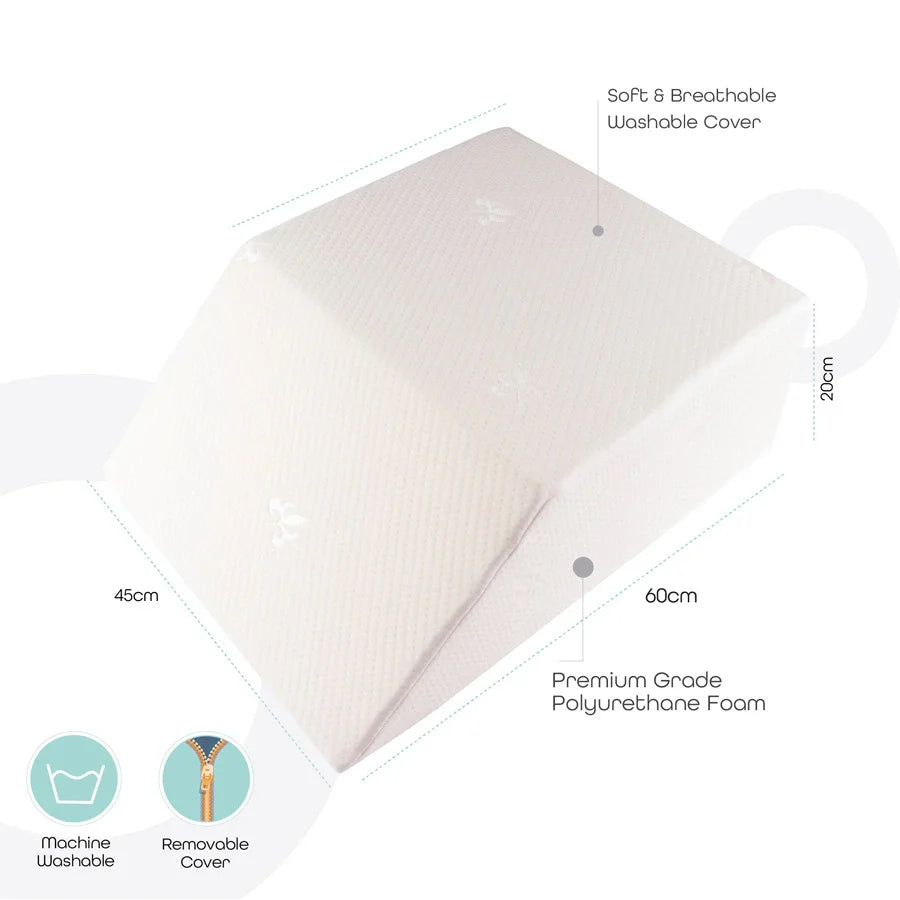 Moon Leg Elevation Pillow - White