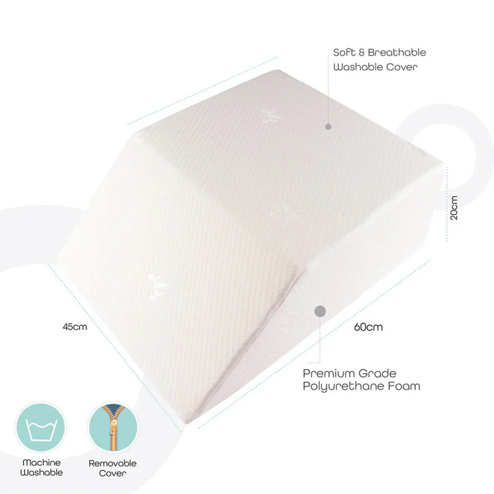 Moon Leg Elevation Pillow - White