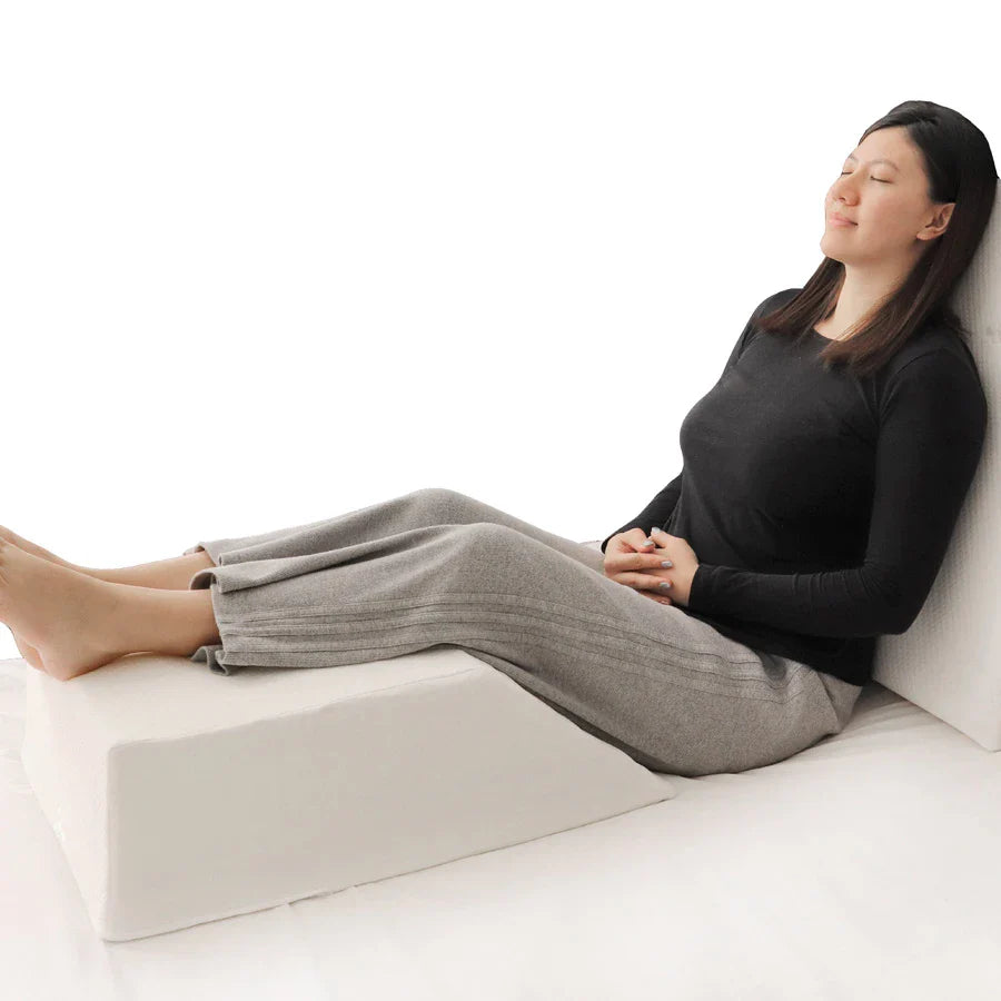 Moon Leg Elevation Pillow - White