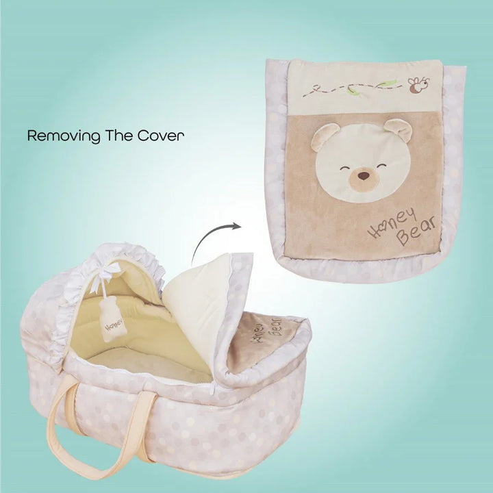 Moon Moses Basket, Bedside Sleeper & Carrycot - Bear