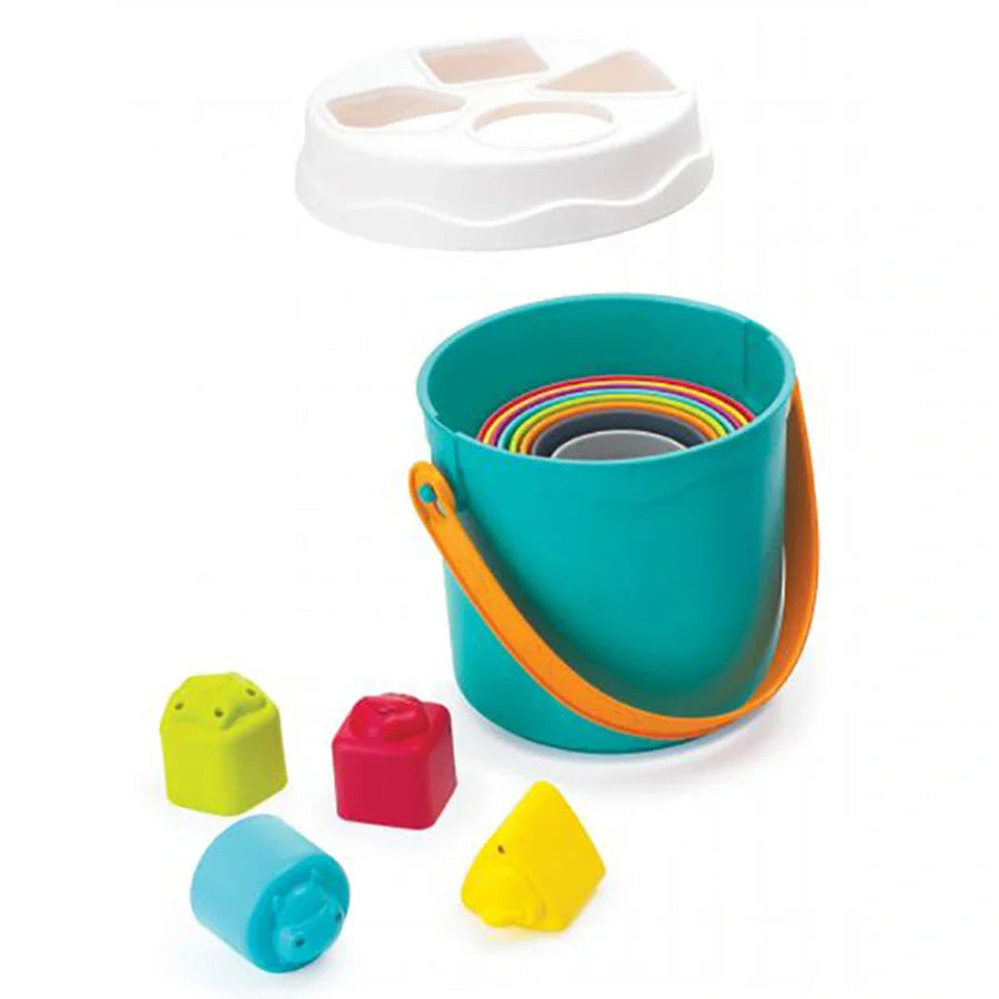 Infantino - Shape Sorting Stack'n Nest Buckets