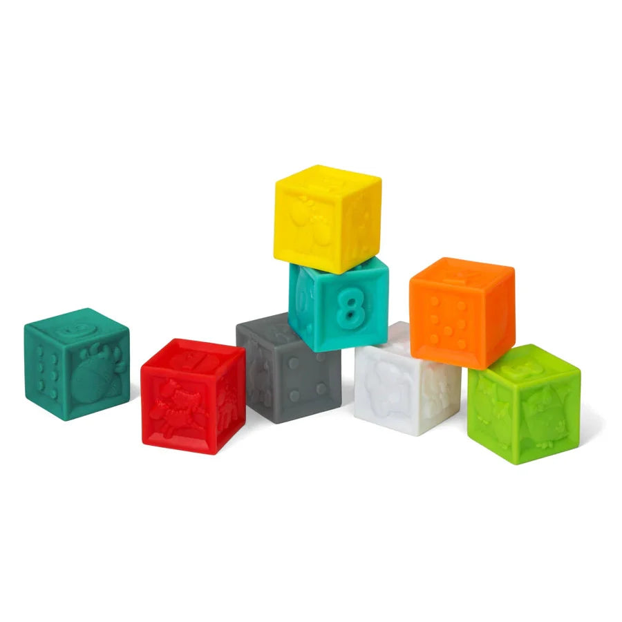 Infantino - Squeeze & Stack Block Set - 8pcs