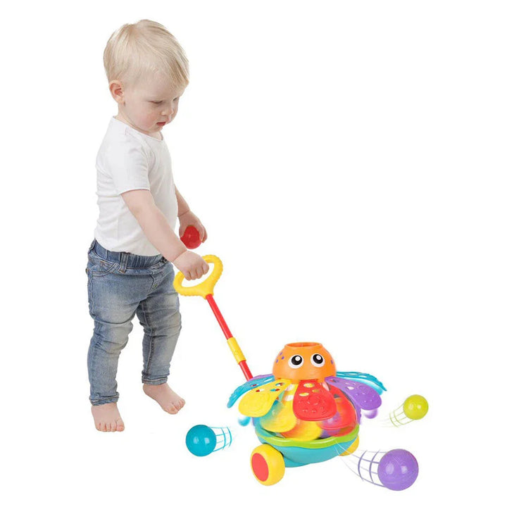 Playgro - Push Along Ball Popping Octopus