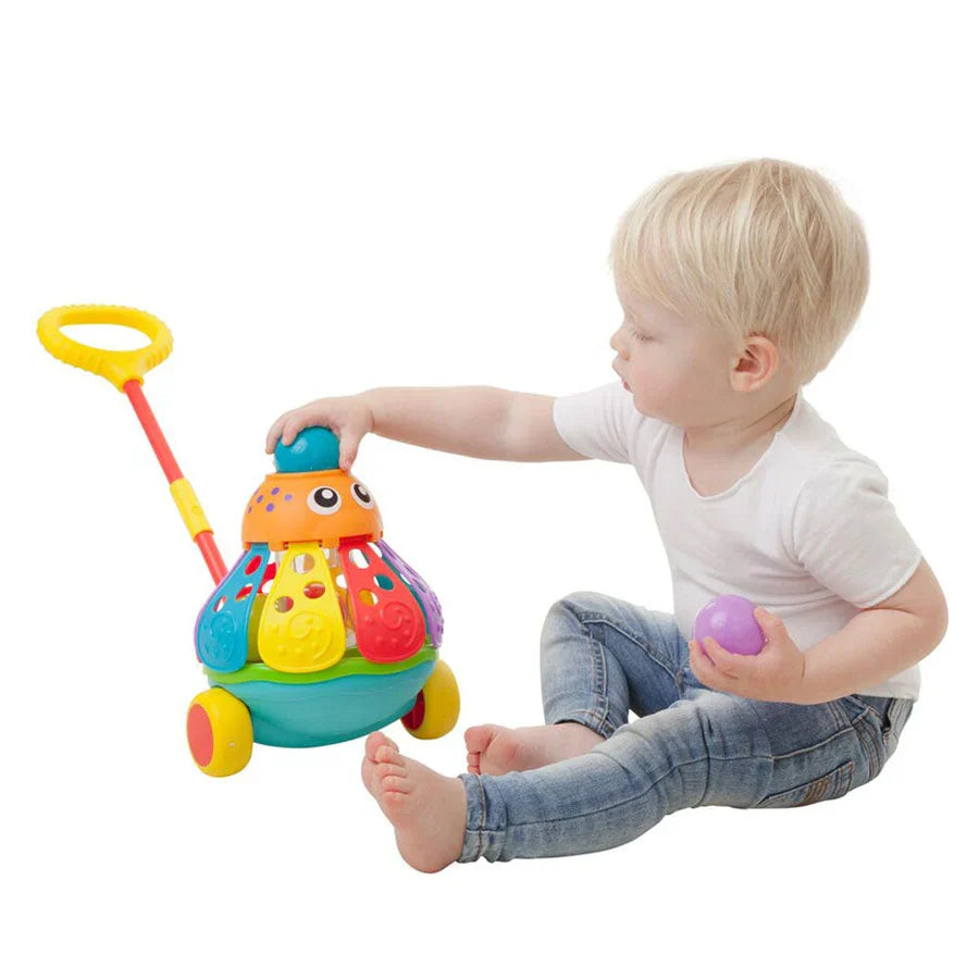 Playgro - Push Along Ball Popping Octopus