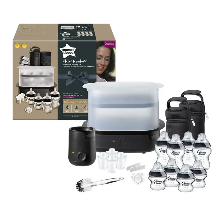 Tommee Tippee Closer to Nature Complete Feeding Kit - Black