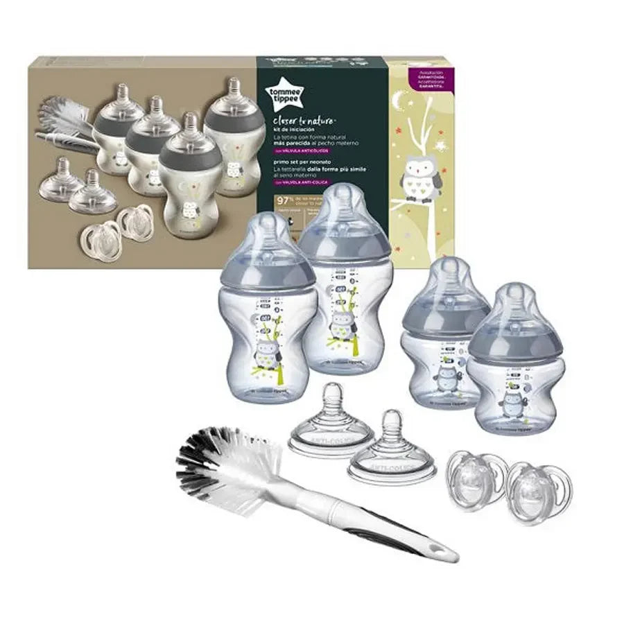 Tommee Tippee Closer to Nature Feeding Bottle Kit, Starter Set - Boy