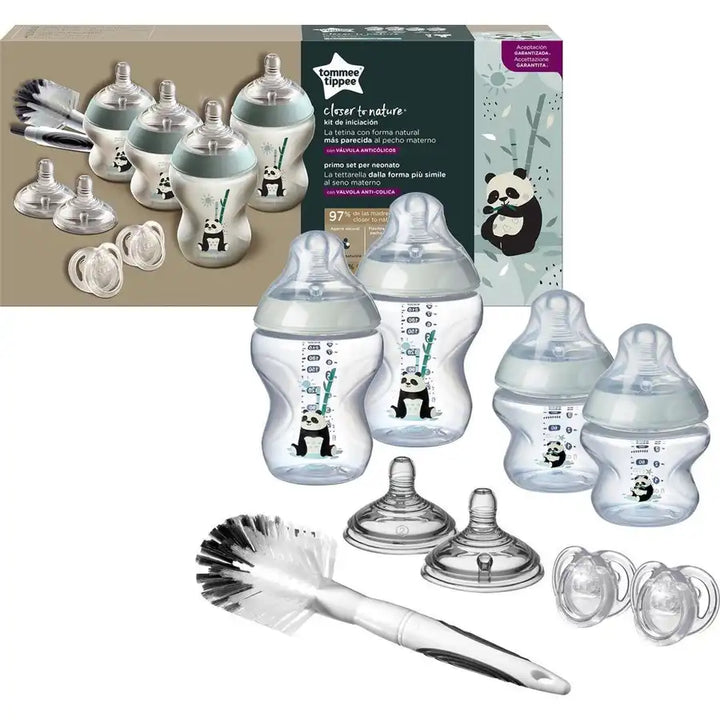 Tommee Tippee Closer to Nature Feeding Bottle Kit, Starter Set - Girl