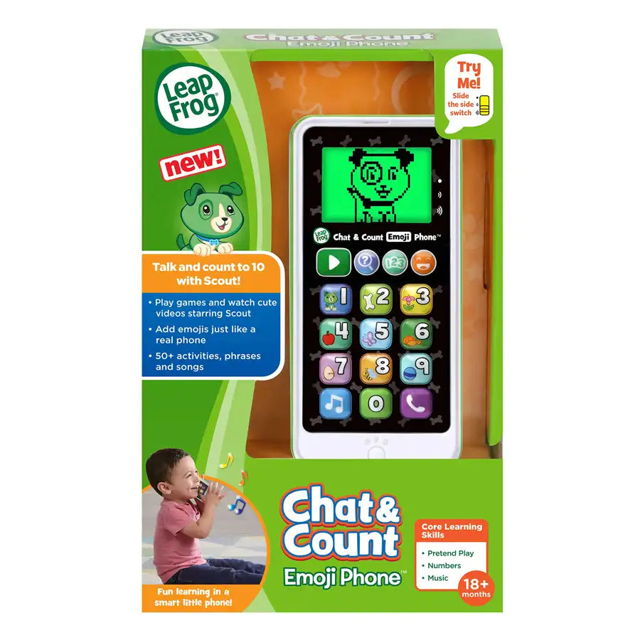 LeapFrog - Chat and Count Emoji Phone (White)