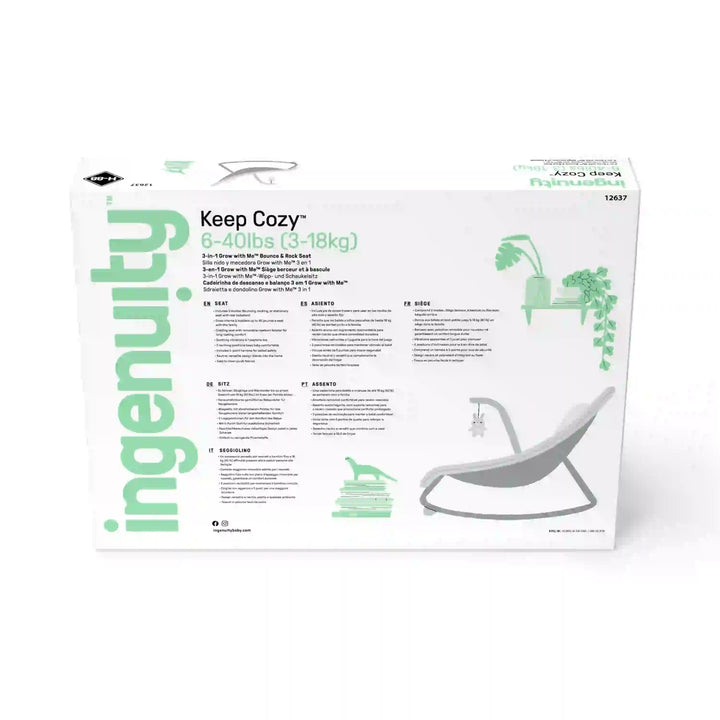 Keep Cozy 3-in-1 Grow with Me Bounce & Rock Seat - Spruce