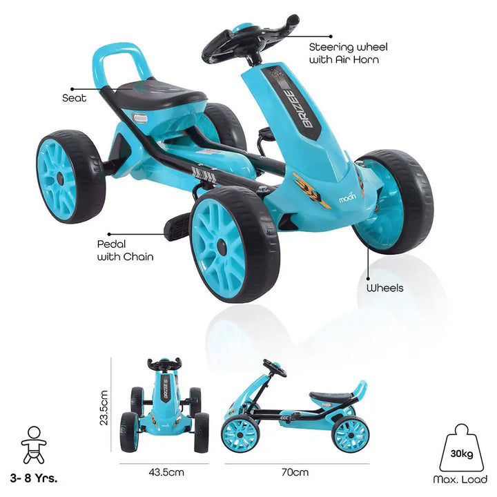 Moon - Brizee Go-Kart Pedal Bike (Blue)