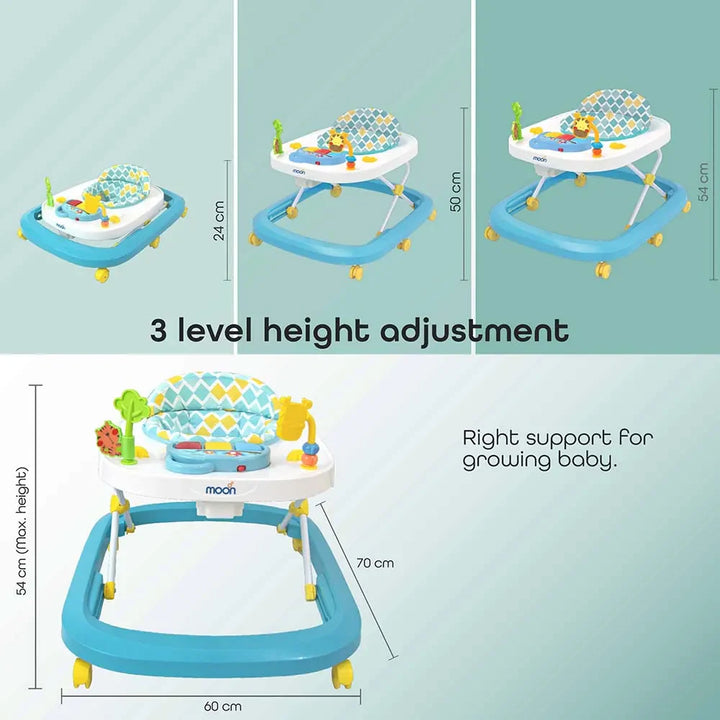 Moon - Drive Baby/Child Walker with Music & Toys (Blue Forest)