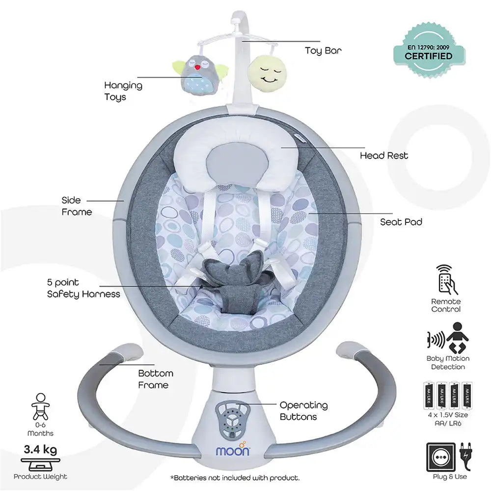 Moon - Musical Baby Swing (Circle)