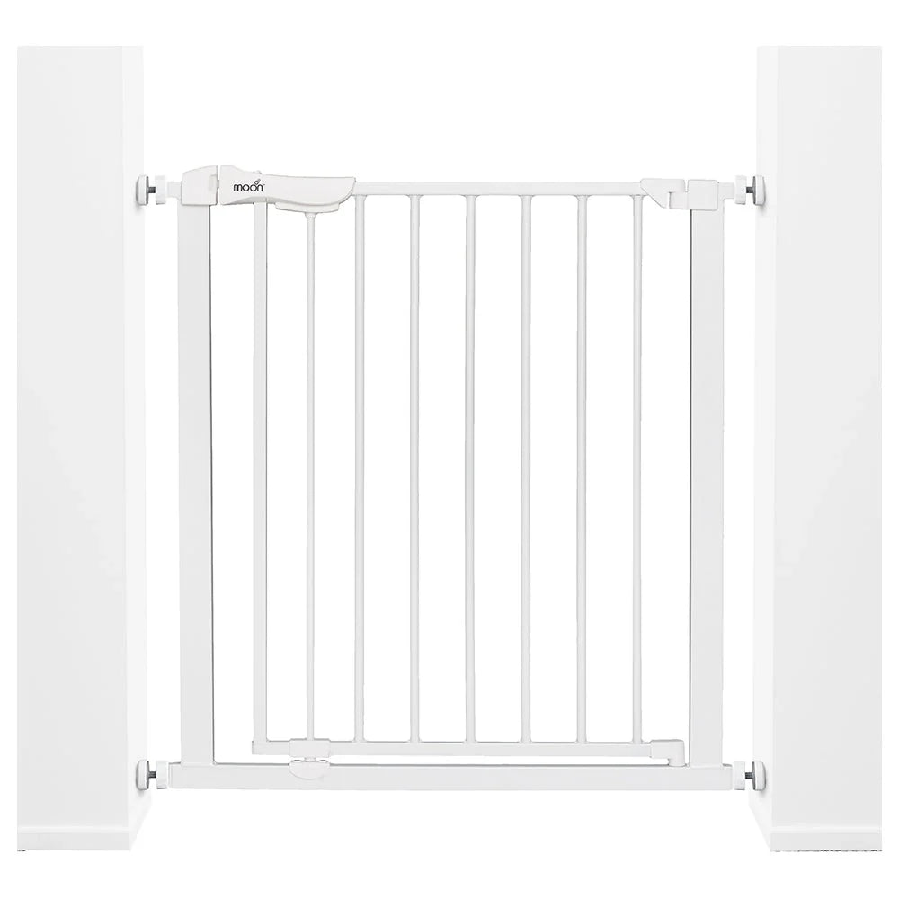 Moon - Safety Metal Gate 74.5-86 cm (White)