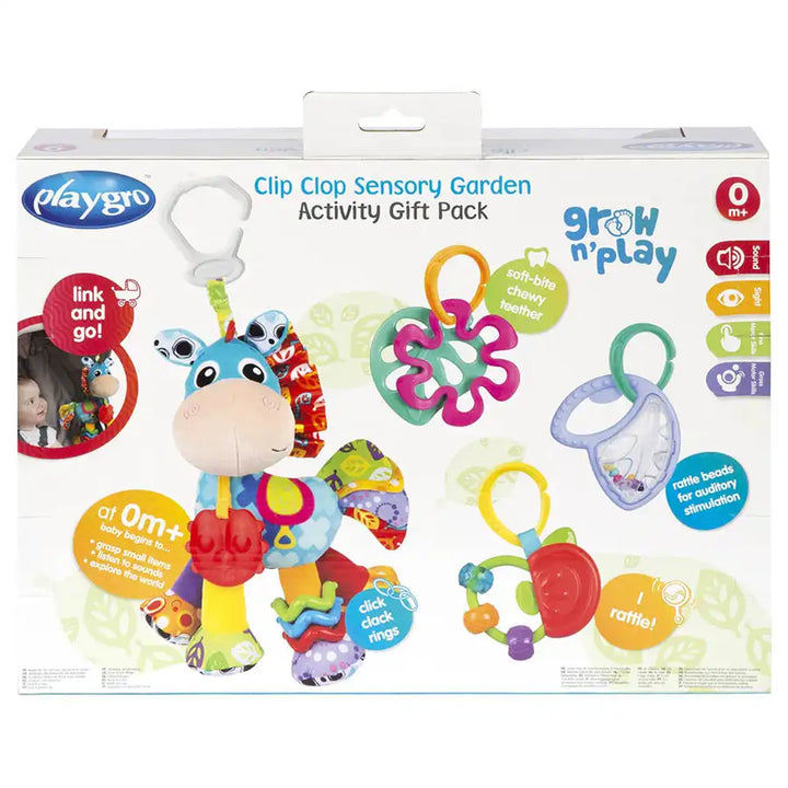 Playgro - Clip Clop Sensory Garden Activity Gift Pack