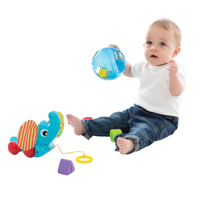 Playgro - Pull Along Elephant 3-In-1 Toy