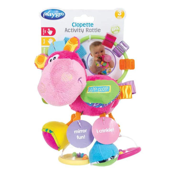 Playgro - Toy Box Clopette Activity Rattle (Pink)