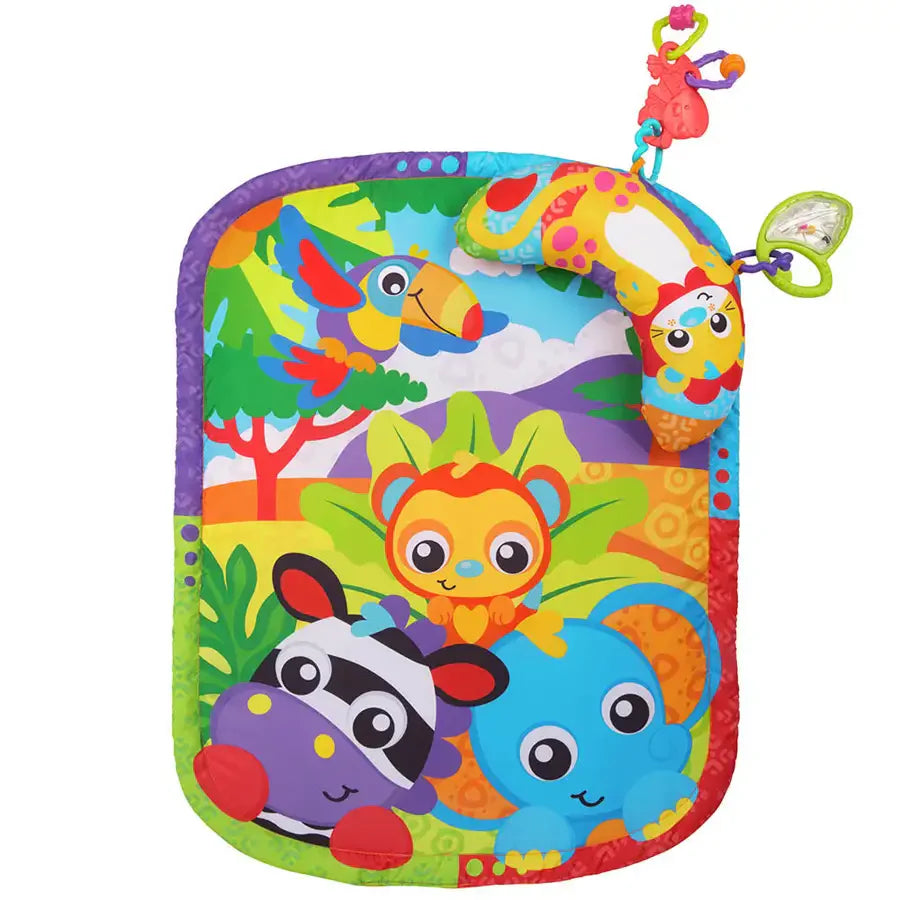 Playgro - Zoo Play Timetummy Time Mat And Pillow