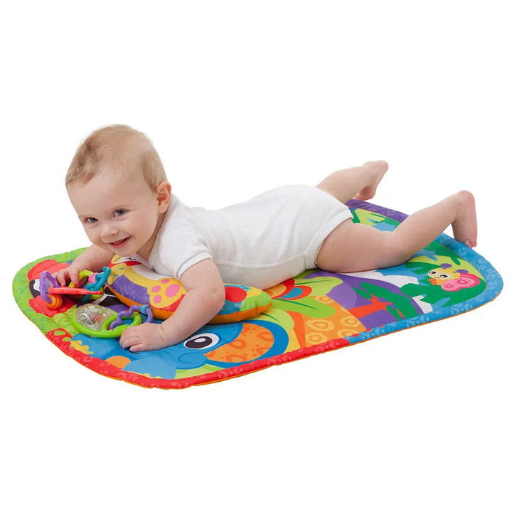 Playgro - Zoo Play Timetummy Time Mat And Pillow