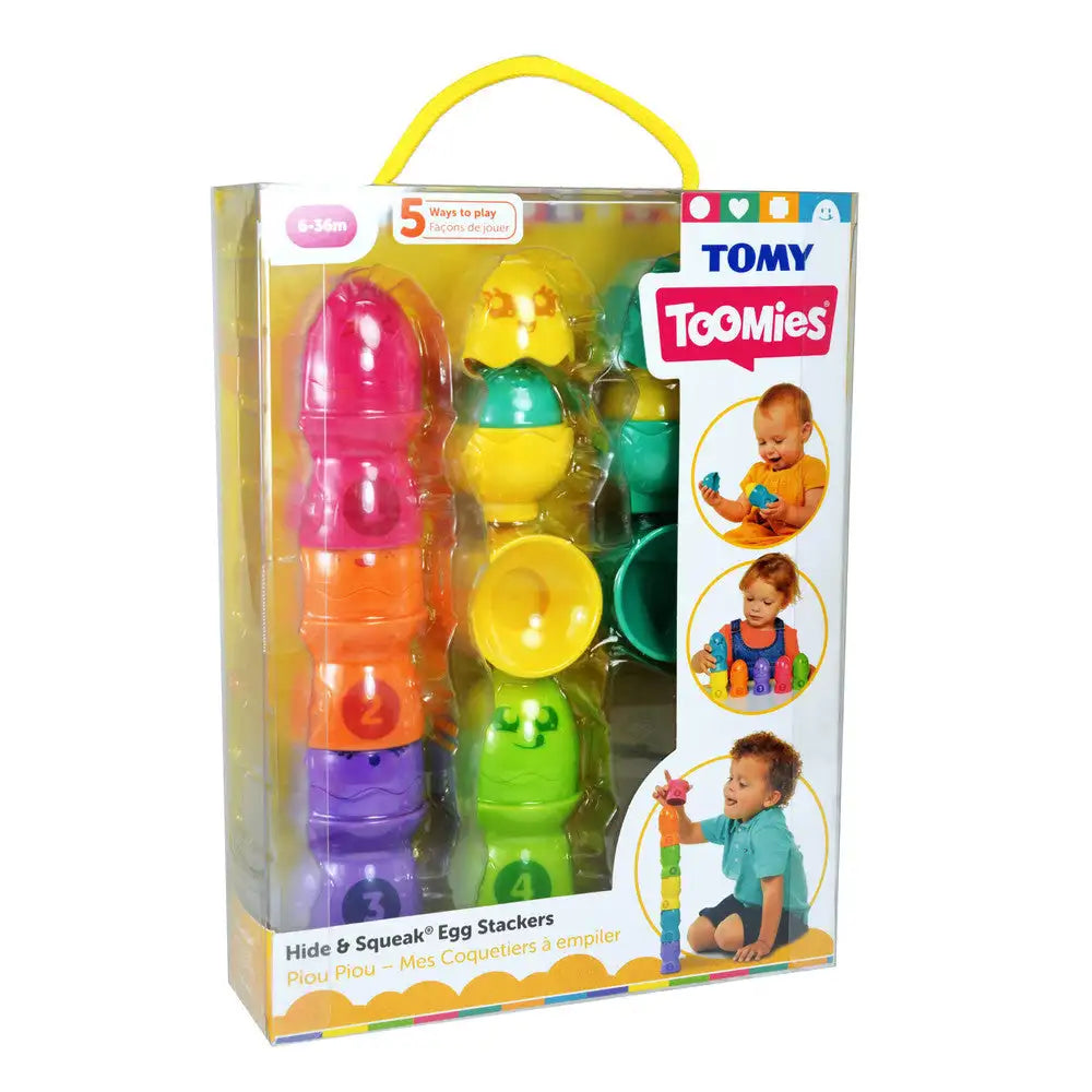 Toomies Hide And Squeak Egg Stackers