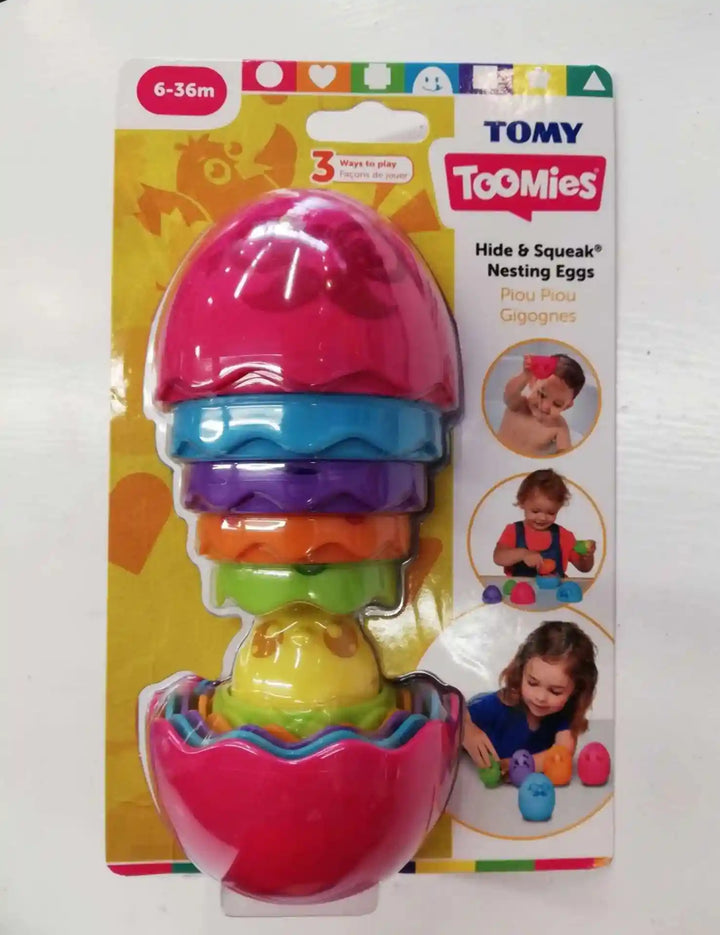 Toomies Hide And Squeak Nesting Eggs (Red)