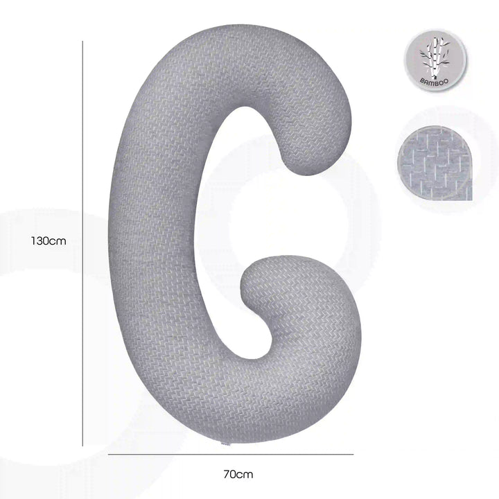 Moon - Bamboo Maternity Pillow (Grey)