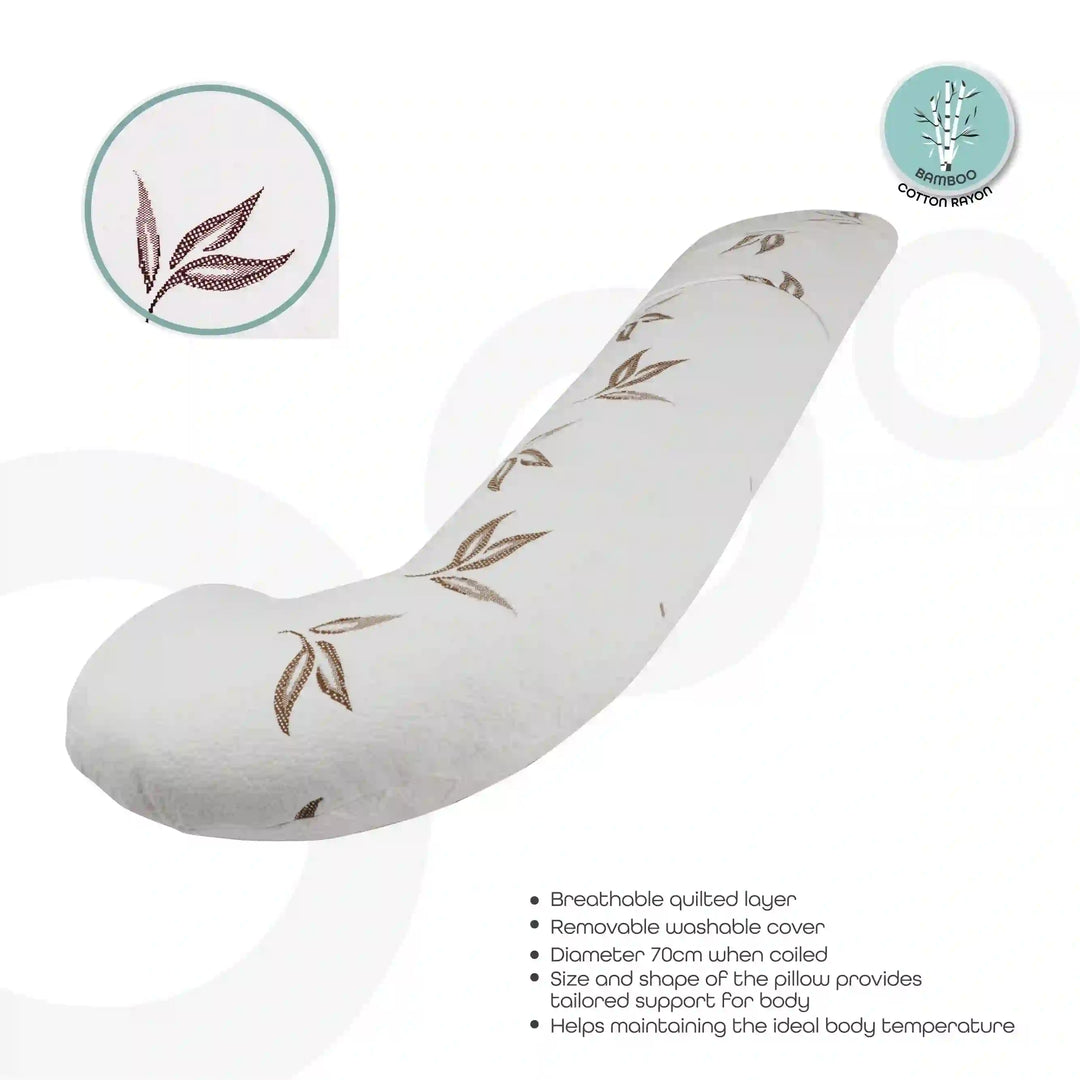 Moon - Full Body Pillow With Bamboo Fabric