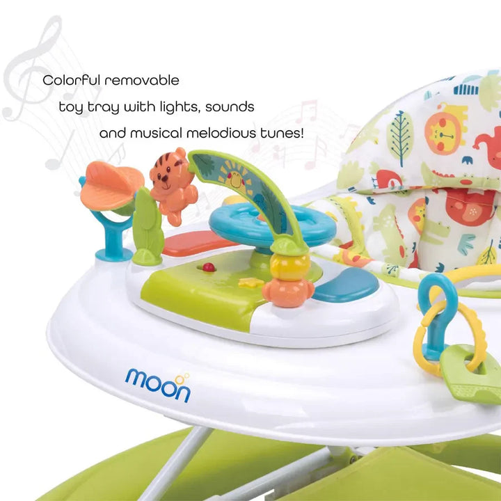 Moon - Crusie 4-in-1 Walker With Music Box (Green)