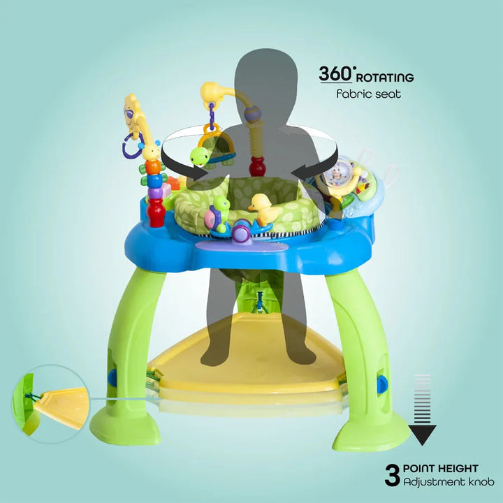 Moon - Baby Jumper Activity Center W/ Adjustable Seat (Blue)