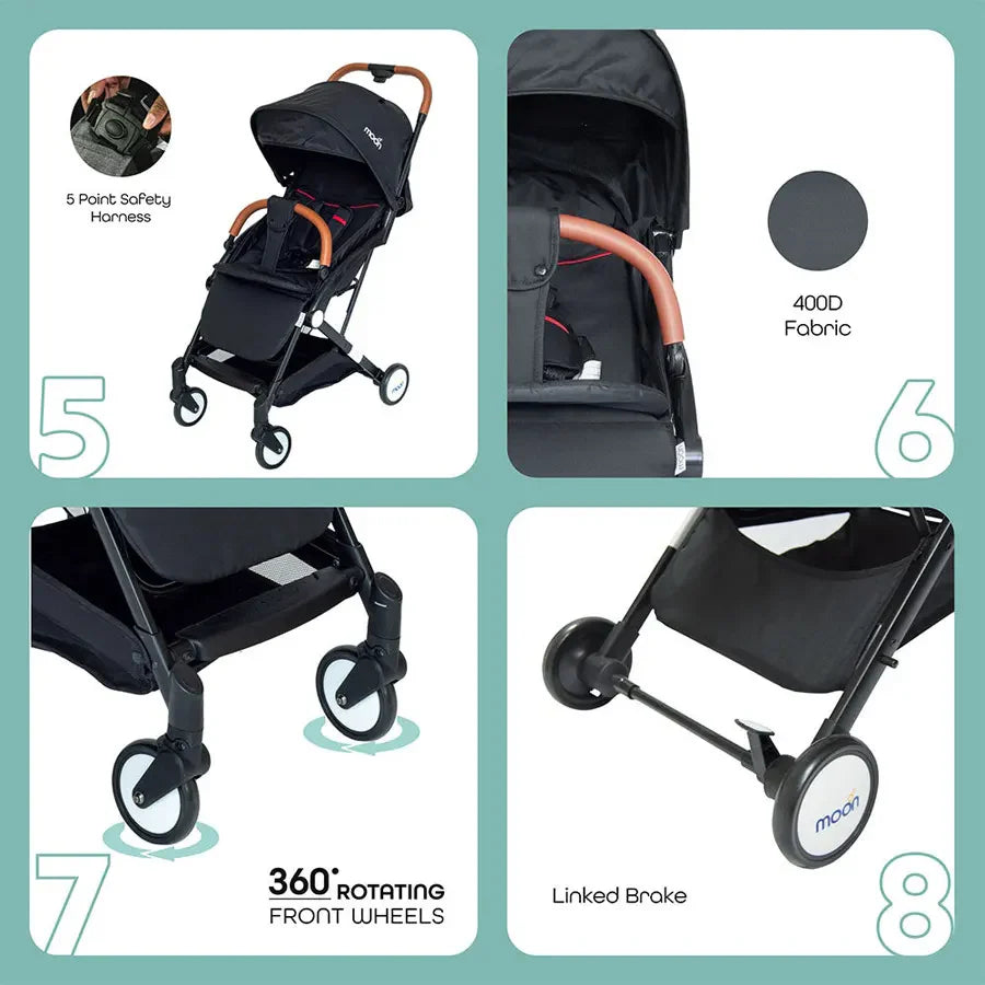 Moon - Ritzi - Cabin Stroller (Black)