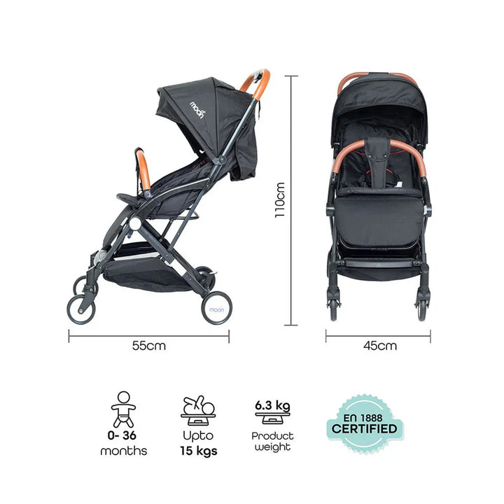 Moon - Ritzi - Cabin Stroller (Black)